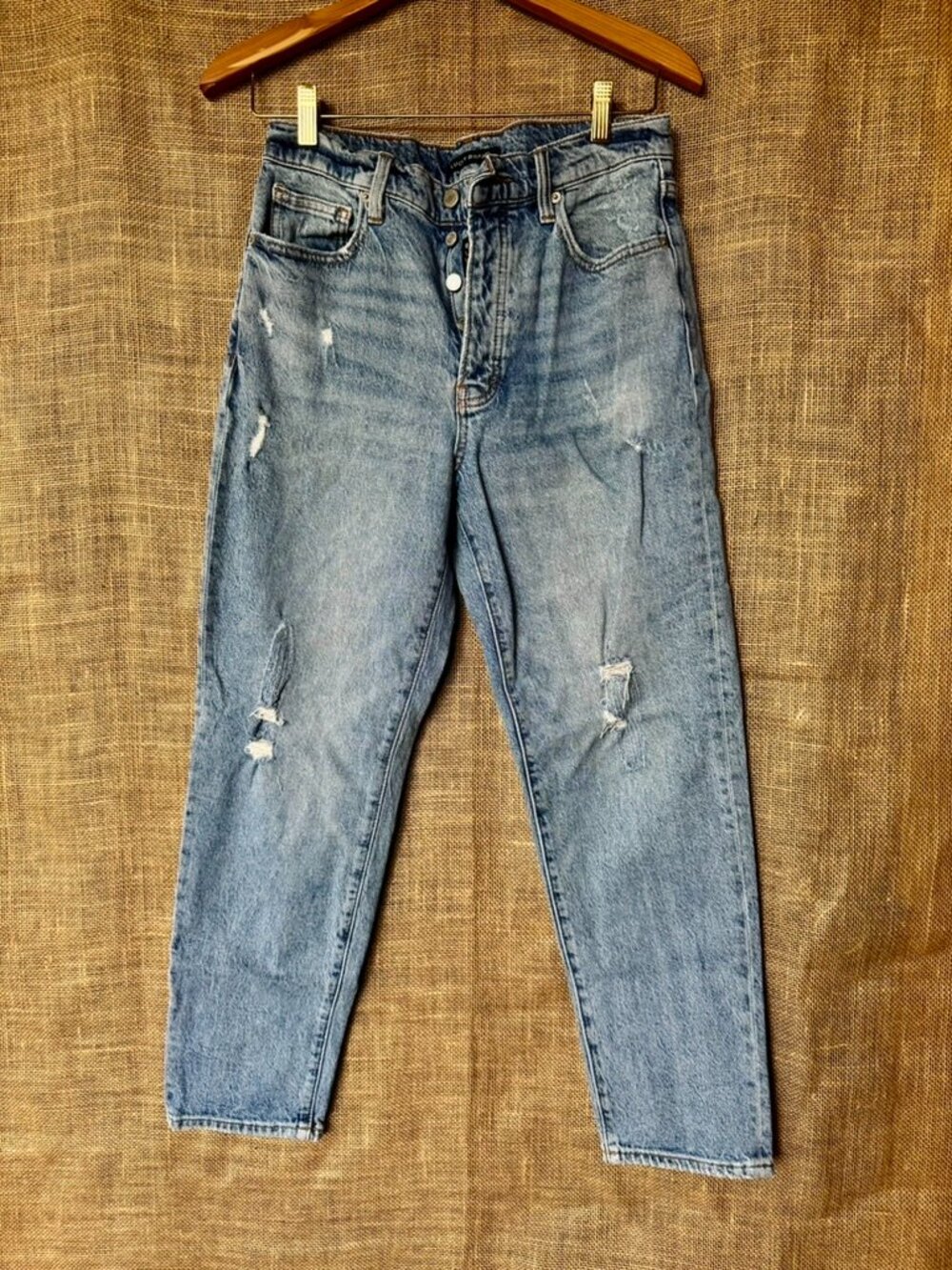 Lucky Brand Distressed Mom Jeans